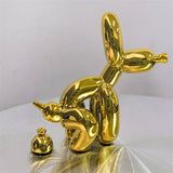 Pooping Dog Statue