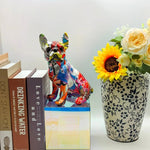 Colorful French Bulldog Statue