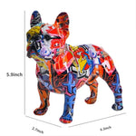 Colorful French Bulldog Statue