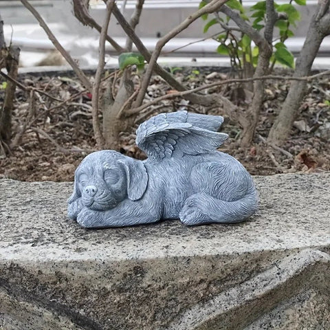 Dog Angel Statue