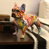 Colorful French Bulldog Statue